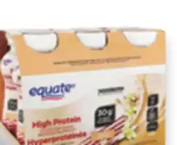 Walmart Equate high protein nutrition shake offer