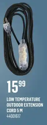 Canac Low Temperature Outdoor Extension Cord 5 m offer