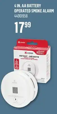 Canac 4 in. AA Battery Operated Smoke Alarm offer