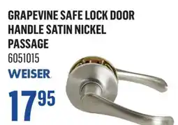 Canac Grapevine Safe Lock Door Handle Satin Nickel offer