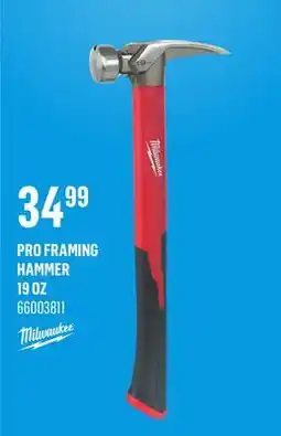 Canac Pro Framing Hammer 19oz offer