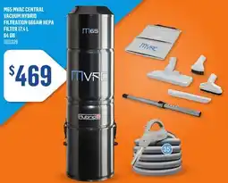 Canac M65 Mvac Central Vacuum Hybrid Filtration 666AW HEPA Filter 17.4 L 64 dB offer