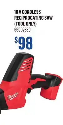 Canac 18 V Cordless Reciprocating Saw (ToolOnly) offer