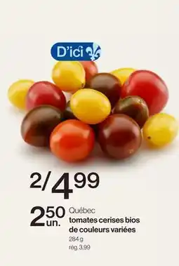 Avril tomates cerises bios de couleurs variées offer