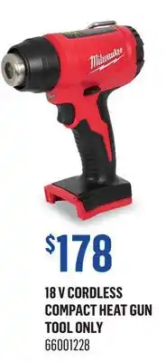 Canac 18 V Cordless Compact Heat Gun Tool Only offer