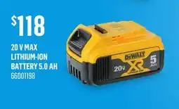 Canac 20 V MAX Lithium-Ion Battery 5.0 Ah offer