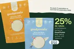Avril les boissons tout-en-un Good Protein offer