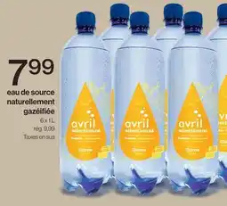 Avril eau de source naturellement gazéifiée offer