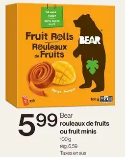 Avril rouleaux de fruits ou fruit minis offer