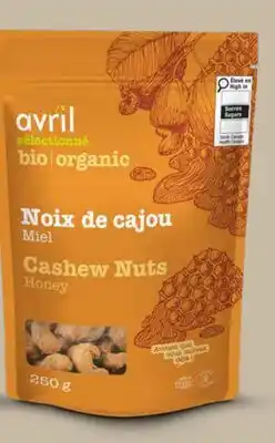 Avril noix de cajou au miel bios offer