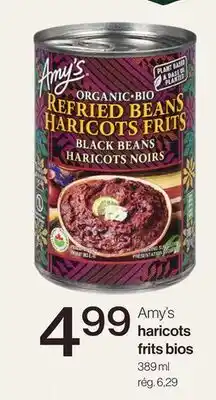 Avril Amy's haricots frits bios offer