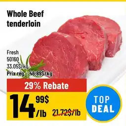Mayrand Whole Beef tenderloin offer