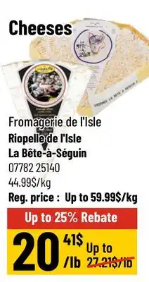Mayrand Cheeses offer