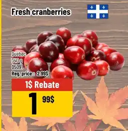 Mayrand Fresh cranberries offer