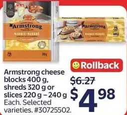 Walmart Armstrong cheese blocks offer
