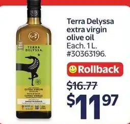 Walmart Terra Delyssa extra virgin olive oil offer