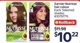 Walmart Garnier Nutrisse hair colour offer