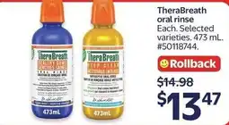 Walmart TheraBreath oral rinse offer