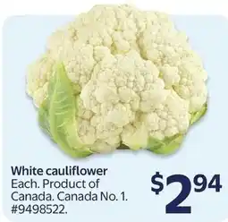 Walmart White cauliflower offer