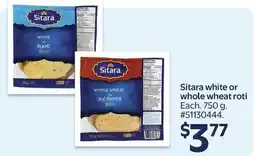 Walmart Sitara white or whole wheat roti offer