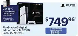 Walmart Sony playstation 5 digital edition console 825gb offer