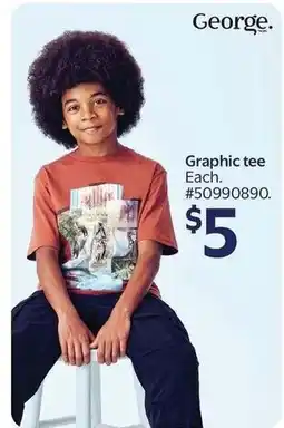 Walmart George graphic tee offer