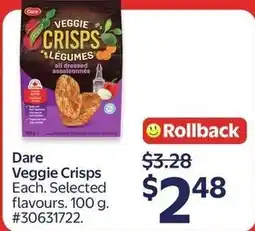 Walmart Dare Veggie Crisps offer