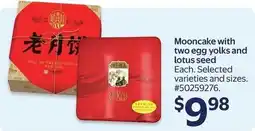 Walmart Mooncake with two egg yolks and lotus seed offer