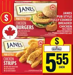 Food Basics Janes pub style chicken strips offer