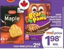 Food Basics Dare bear paws cookies offer