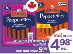 Food Basics Schneiders pepperettes offer