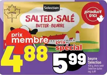 Selection salted butter