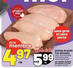 Metro fresh boneless chicken breasts offer