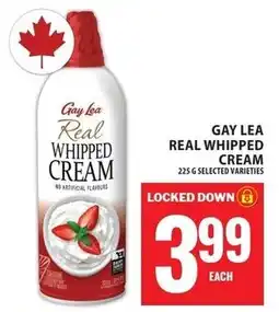 Food Basics Gay Lea real whipped cream offer