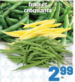Metro haricots verts ou jaunes offer