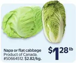 Walmart Napa or flat cabbage offer