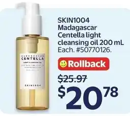 Walmart Skin1004 Madagascar Centella light cleansing oil offer