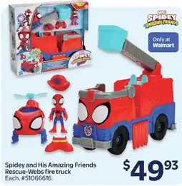 Walmart Spidey and His Amazing Friends Rescue-Webs fire truck offer