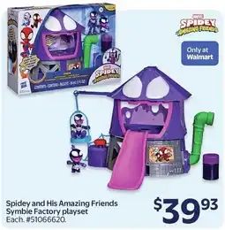 Walmart Spidey and His Amazing Friends Symbie Factory playset offer