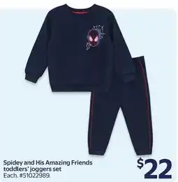 Walmart Spidey and His Amazing Friends toddlers' joggers set offer