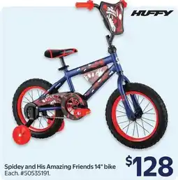 Walmart Huffy Spidey and His Amazing Friends 14" bike offer