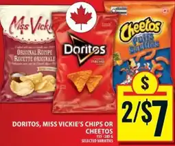 Food Basics Doritos, Miss Vickie's Chips or Cheetos offer