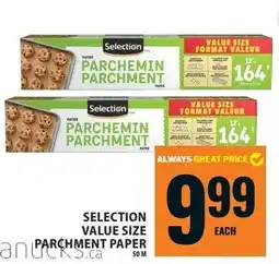 Food Basics Selection parchment paper offer