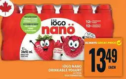 Food Basics iogo nano drinkable yogurt offer