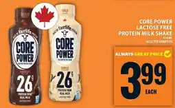 Food Basics Core Power lactose free protein milk shake offer
