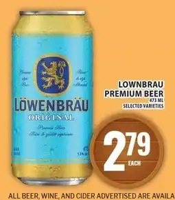 Food Basics Lowenbrau premium beer offer