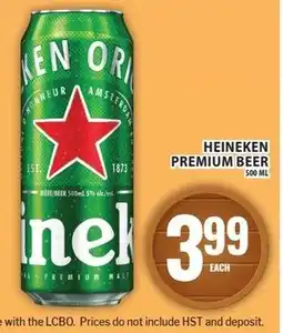 Food Basics Heineken premium beer offer