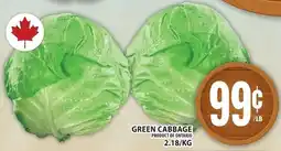 Food Basics Green Cabbage offer