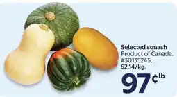 Walmart Selected squash offer