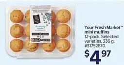 Walmart Your Fresh Market mini muffins offer